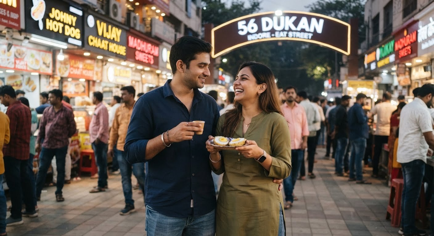The Ultimate Date Guide to 56 Dukan, Indore: Things to Do with Your Girlfriend